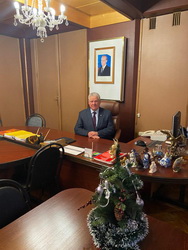   В адрес председателя Совета  облпотребсоюза Баранова Н.Н. поступила Правительственная поздравительная телеграмма